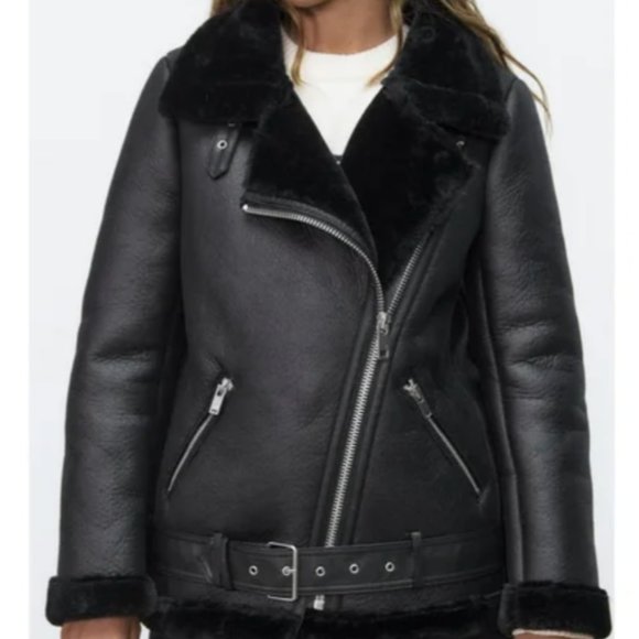 Zara Jackets & Blazers - Zara shearling double faced jacket